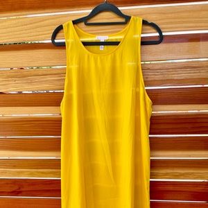 Used Sleeveless Yellow Shift Dress by Leith Size L